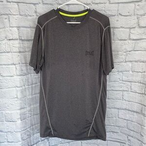 Everlast sport drifit Crewneck loose fit short sleeve shirt grey sz MED men